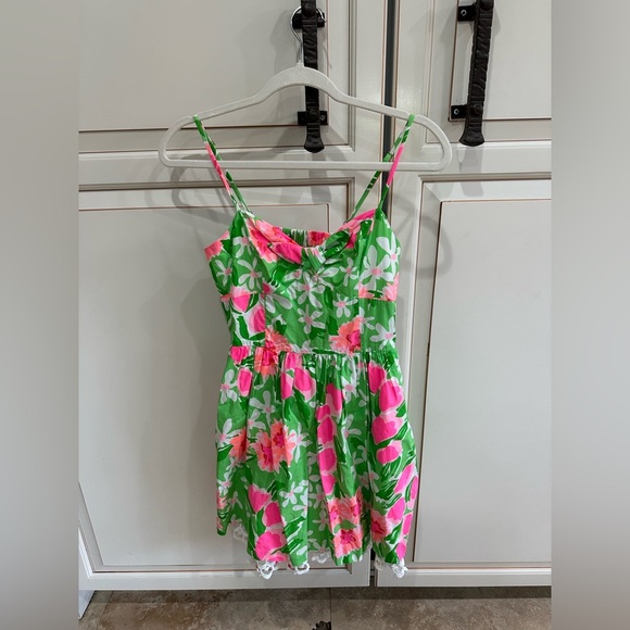 Lilly Pulitzer Macauley Dress New Green Everything Nice (D8) - Picture 5 of 8